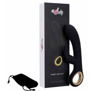 Grip Hot Rabbit Reîncărcabil cu încălzire și 10 Moduri Negru Thumb 4