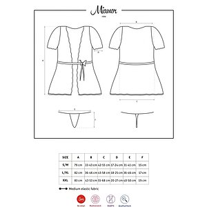 Halat Obsessive Miamor Alb L-XL Thumb 2