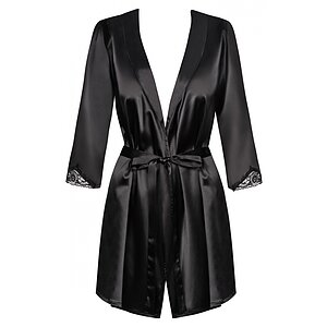 Halat Obsessive Satinia Negru L-XL Thumb 1