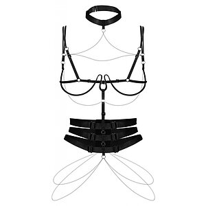 Harness Obsessive Premisis Negru S-L Thumb 2
