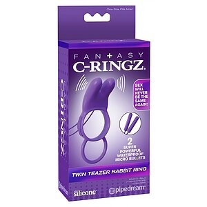 Inel Cu Vibrații Twin Teazer Rabbit Mov Thumb 2