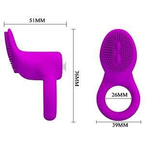 Inel Penis Cu Vibrații Pretty Love Cobra Mov Thumb 5