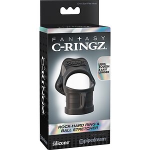 Inel Penis Fantasy C-Ringz Stretcher Negru Thumb 5