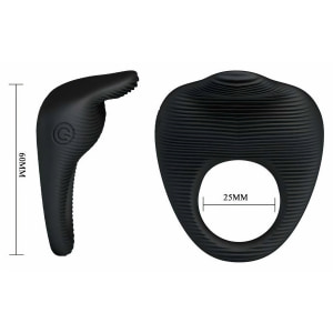 Inel Penis Pretty Love Thimble Negru Thumb 4