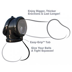 Inel Penis Pipe Tare Ca Piatră Negru Thumb 5