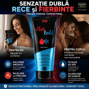 Intt Hot Cold Lubrifiant 100 ml cu Efect Dual Mentă Thumb 3