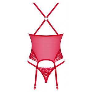 Corset Obsessive Lacelove Roșu M-L Thumb 3