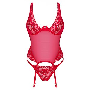 Corset Obsessive Lacelove Roșu M-L Thumb 2