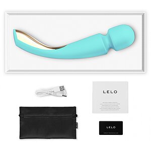 Vibrator Lelo Smart Wand 2 Massager Turcoaz Thumb 2