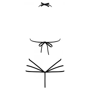 Lenjerie De Corp Obsessive Servitoare Negru S-M Thumb 4