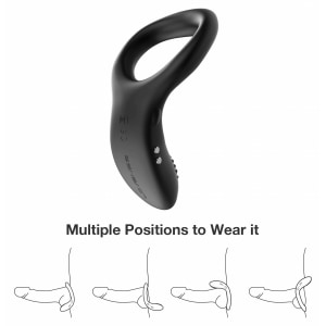 Lovense Diamo Vibrating Ring Negru Thumb 7