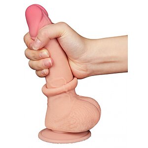 LoveToy Dildo Sliding-Skin 19.5 cm, Ø 3.5 cm - Realist Thumb 4