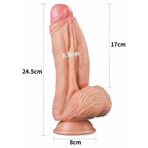 Lovetoy Jucărie Realistă silicon 24.5 cm Ventuză Puternică Thumb 5