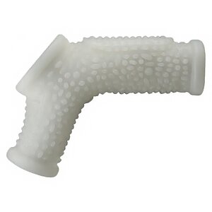 Lovetoy Knights Ring – Inel Vibrant cu Manșon TPE +45% Alb