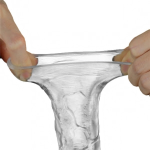 Lovetoy Shameless Clear: Manșon Elastic +5 cm Transparent Thumb 2