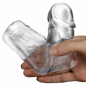 Lovetoy Shameless Clear: Manșon Elastic +5 cm Transparent Thumb 1
