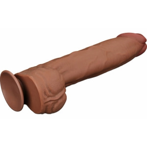 LoveToy Sliding Skin 36 cm Realist, Textură Naturală Maro Thumb 6