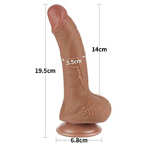 LoveToy Sliding Skin Dildo 19.5 cm Realist Thumb 1