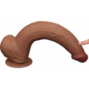 LoveToy Sliding Skin – Dildo Realist 34 cm Thumb 4