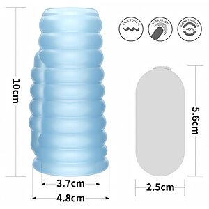 Lovetoy Wave Knights - Inel Vibrator Discret, 10 cm Albastru Thumb 4