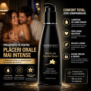 Lubrifiant Wicked Aqua Vanilla Bean 120ml Thumb 2