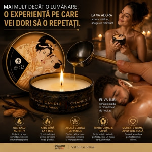 Lumânare Masaj Shunga Vanilie 30ml Thumb 3