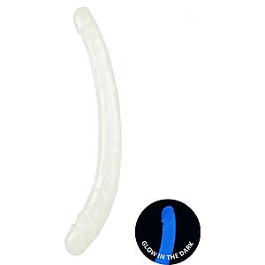 Dildo Dublu Lumino Play Transparent Thumb 1