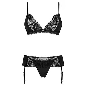 Set Obsessive Maderris 3 Piese Negru XS-S Thumb 2