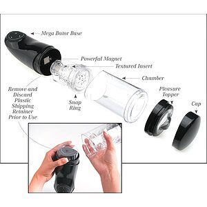 Masturbator Mega Bator Mouth Roșu Thumb 5