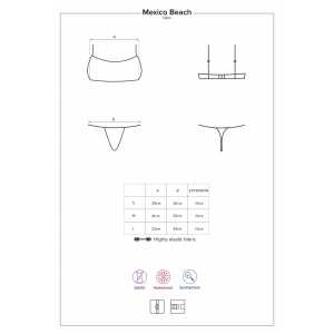 Costum Baie Obsessive Mexico Beach Crem M Thumb 4