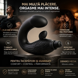 Mont P-Spot Perineum Massager Negru Thumb 6