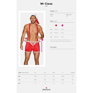 Costum Obsessive Mr Claus Roșu L-XL Thumb 4