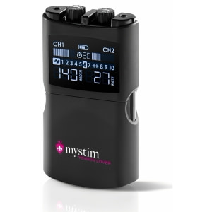 Mystim Tension Lover 2, EStim Reîncărcabil cu 2 Canale Negru Thumb 2