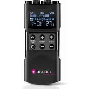Mystim Tension Lover 2, EStim Reîncărcabil cu 2 Canale Negru Thumb 4