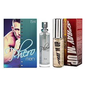 Pachet Parfum cu Feromoni Pheromen 15ml + Spray Erecție Spray M-Up 22ml
