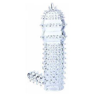 Manșon Pentru Penis Cu Striații Transparent