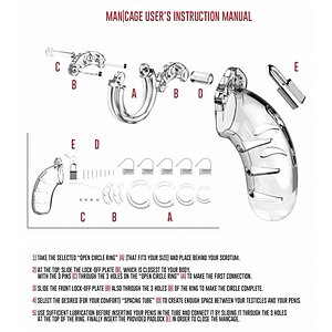 Cușca Penis ManCage Transparent Thumb 2