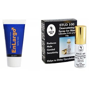 Pachet Cremă Mărirea Penisului Enlargo + Spray Stud 100 Original