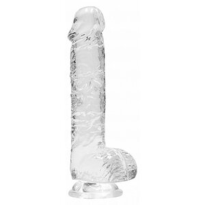 Ultra Realistic 17cm Cu Testicule Transparent