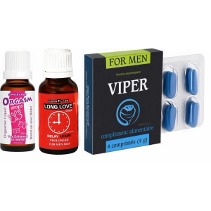 Pachet Pasiune Max: Kit 3-în-1 pentru nopți intense