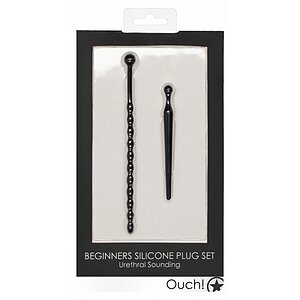 Set Dilatator Beginners Silicone Plug Negru Thumb 3