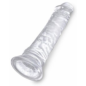 Dildo Realistic King Penis 8 Inch Transparent Thumb 2