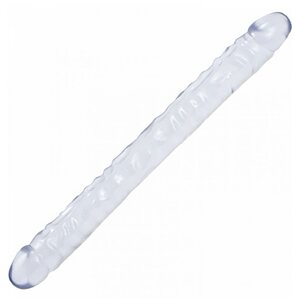 Dildo Crystal Jellies Double 18 Inch Transparent