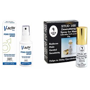 Pachet Spray V-activ Penis Power For Men + Spray Stud 100 Original