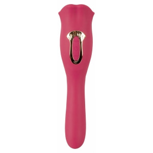 Oral Fun L – Vibrator 2 în 1, 10 Moduri, Reîncărcabil Roz Thumb 3