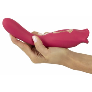 Oral Fun L – Vibrator 2 în 1, 10 Moduri, Reîncărcabil Roz Thumb 13