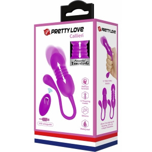 Ou Vibrator Reîncărcabil 12 Moduri cu Telecomandă Mov Thumb 5