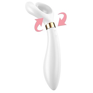 Vibrator Pentru Cuplu Multifun 3 Alb Thumb 1