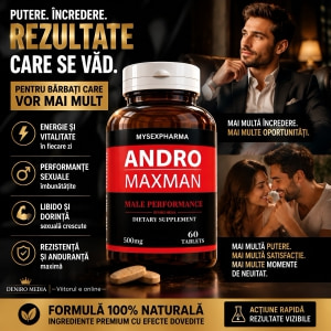 Pastile Pentru Mărirea Penisului Andro MaxMan 60buc Thumb 1