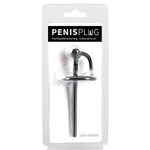 Dop Pentru Penis Cu Inel Pentru Cap Negru Thumb 3